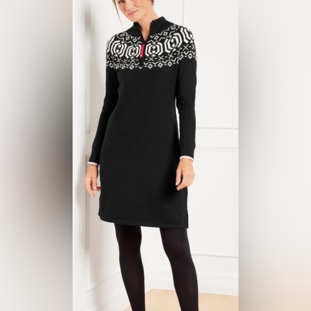Talbots Women’s Zip Sweater Dress. New.  Medium